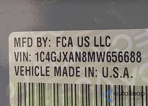 2021 Jeep Wrangler Sport S 4X4 z USA, uszkodzony, nr VIN 1C4GJXAN8MW656688